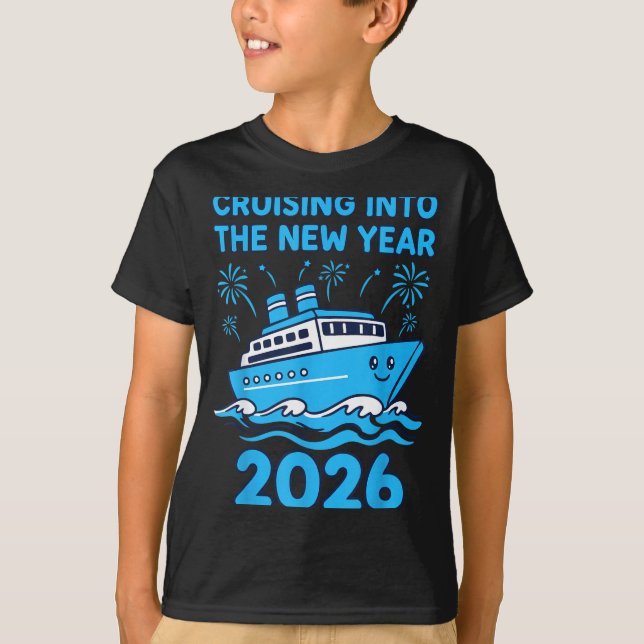 Camiseta Cruising Into The New Year 2026 Celebration  (Frente)