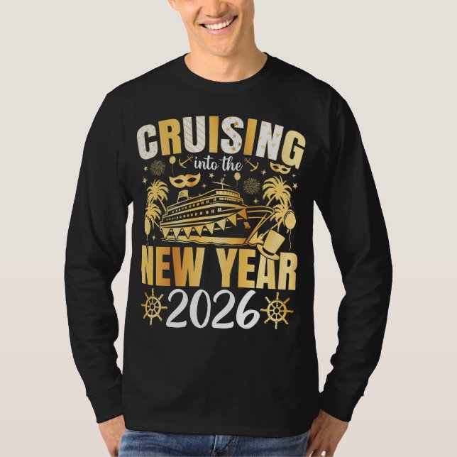 Camiseta Cruising into the New Year 2026 Men LS (Frente)
