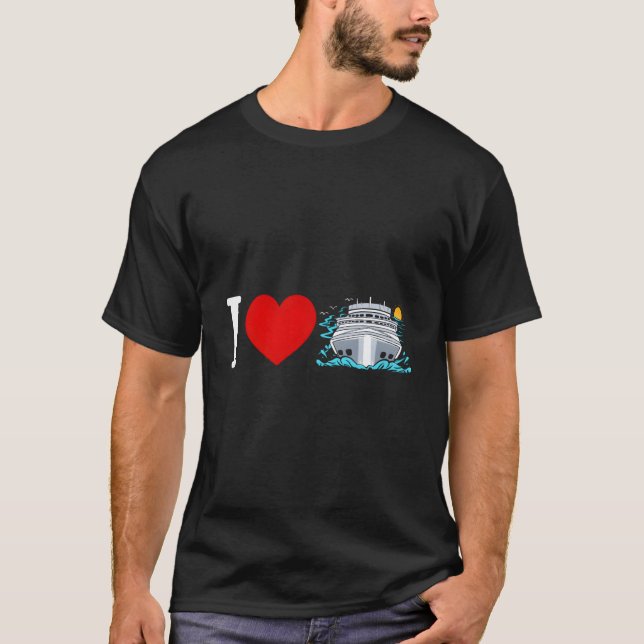 Camiseta Cruising Vacation I Love Cruise (Frente)