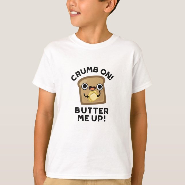 Camiseta Crumb Na Manteiga Suba Engraçada Pó De Pão (Frente)