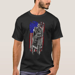 Camiseta Crusader Knight Templar Deus Guerreiro América Ban