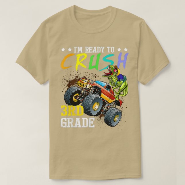 Camiseta Crush De Monstro Do Dinossauro De 3º Grau Dinossau (Frente do Design)