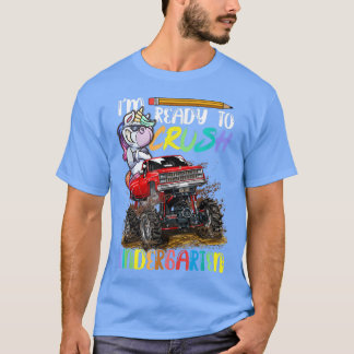 Camiseta Crush Kindergarten Monster Caminhão De Volta A S