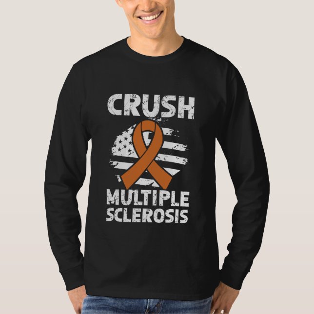 Camiseta Crush Multiple Sclerosis Orange Multiple Sclerosis (Frente)