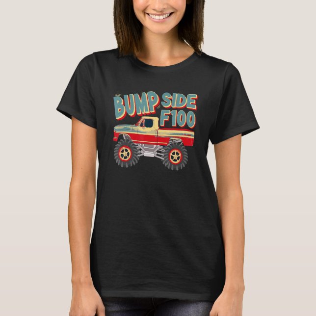 Camiseta Crusher Trucks 4x4 Short Bed Bump Side Pickup Truc (Frente)
