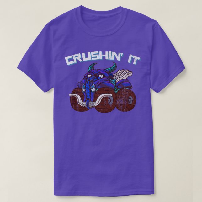 Camiseta Crushin' Goblin Monster Vintage Retro (Frente do Design)