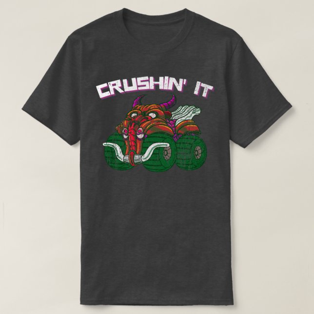 Camiseta Crushin' Goblin Monster Vintage Retro250 (Frente do Design)