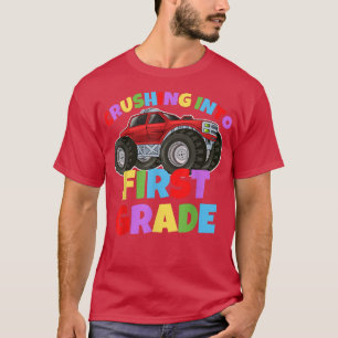 Camiseta Crushing Into First Grade Monster Truck Back To Sc