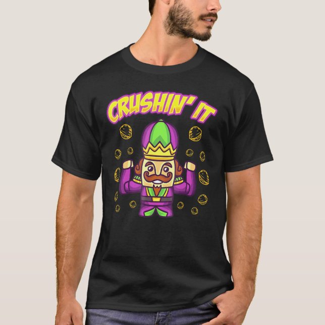 Camiseta Crushit It Natal Nutcracker Xmas Character Hol (Frente)