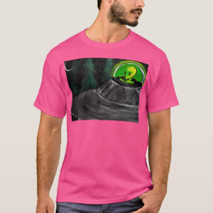 Camiseta Crusin - Alienígena Acrílica Ufo Na Canvas