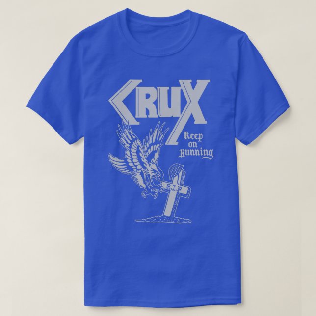 Camiseta Crux Continue Correndo Oi!  Punk Skinhead  (Frente do Design)
