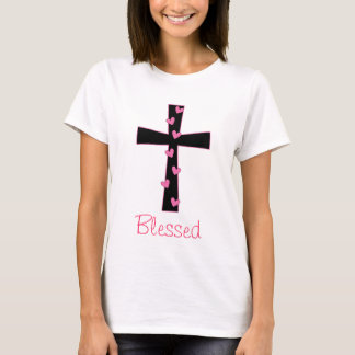 Camiseta Cruz abençoada do coração