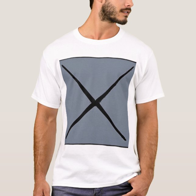Camiseta Cruz Abstrato minimalista (Frente)