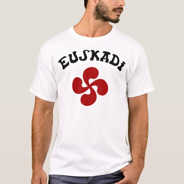 Camiseta Cruz Basca Euskadi Vermelho (Frente)