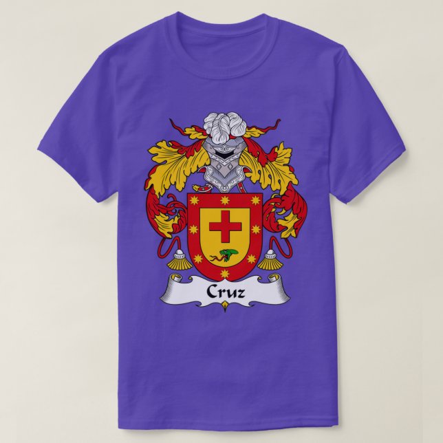 Camiseta Cruz Casaco da Guarda Familiar de Armas (Frente do Design)