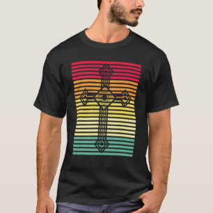 Camiseta Cruz Católica Vintage Páscoa
