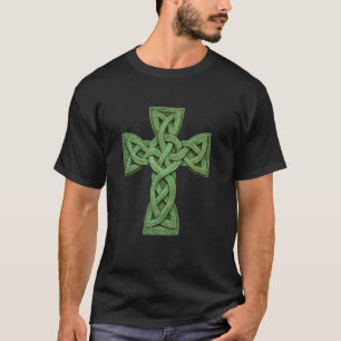 Camiseta Cruz Celta Irlandesa Nó Celta Cristã Santíssima Tr