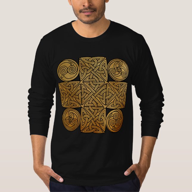 Camiseta Cruz Céltica de Knotwork (Frente)