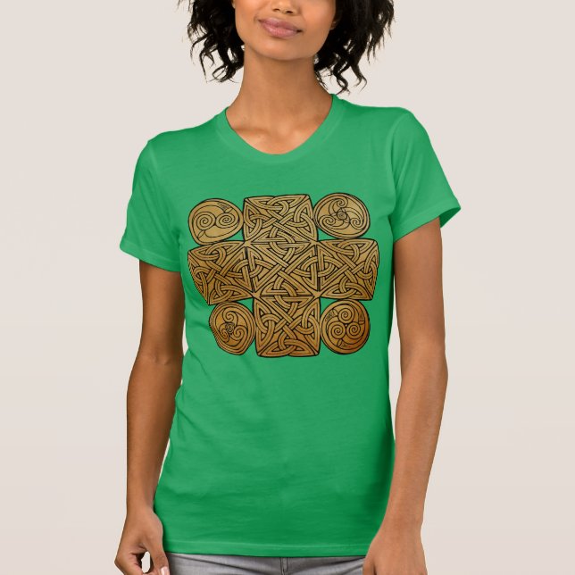Camiseta Cruz Céltica de Knotwork (Frente)
