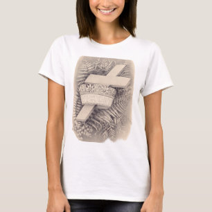 Camiseta Cruz com a coroa e a vitória