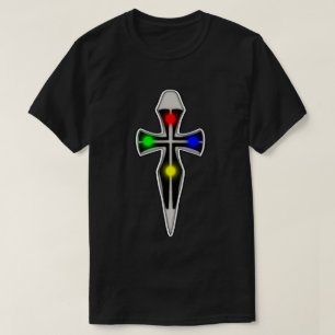 Camiseta Cruz com Gemstones