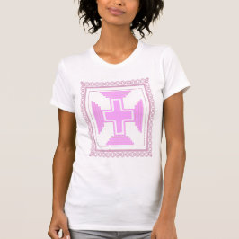 Camiseta Cruz com Moldura Rosa
