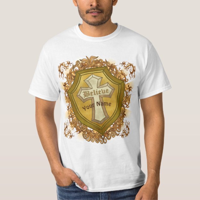 Camiseta Cruz Cristã Acredite (Frente)