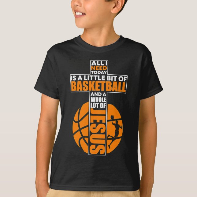 Camiseta Cruz Cristã de Basquete (Frente)