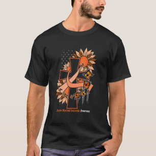 Camiseta Cruz Cristã Girassol Leucemia Mieloide Aguda A