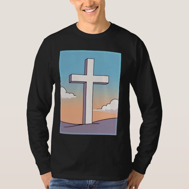 Camiseta Cruz Cristã Inspiradora (Frente)