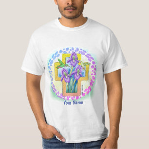 camiseta cruz cristã Iris