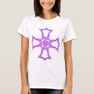 Camiseta Cruz Cristã Rosa Arte Moderna e Estética