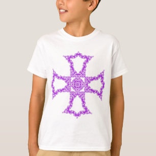 Camiseta Cruz Cristã Rosa Arte Moderna e Estética