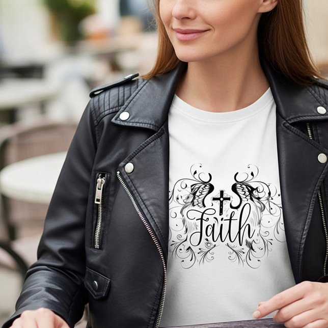 Camiseta cruz da fé (Criador carregado)