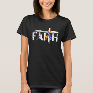Camiseta Cruz da Fé no Autismo Autismo Autista Conscientiz