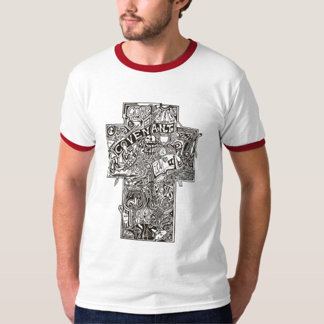 Camiseta Cruz da génese (Frente)