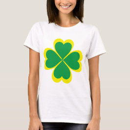 Camiseta Cruz da trevo irlandesa para o Dia de São Patrício
