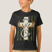 Cruz de Antílope Gancho de Pesca Bandeira Camo Caç
