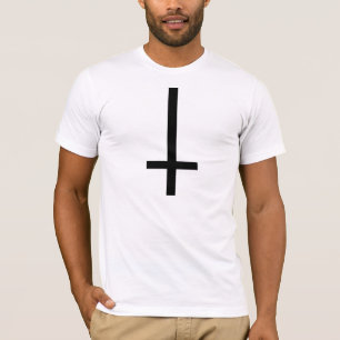 Camiseta Cruz de cabeça para baixo