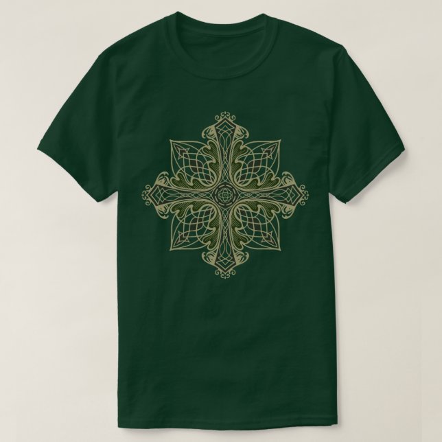 Camiseta Cruz de Oak Celta (Frente do Design)