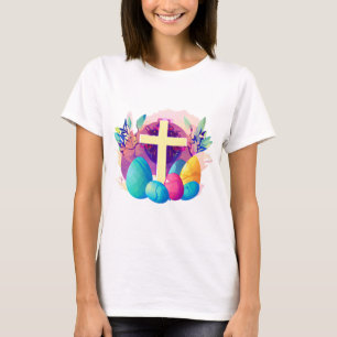 Camiseta Cruz de Páscoa Cristã