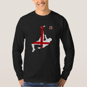 Camiseta Cruz de São Jorge Time de Rugby Inglaterra Bandeir