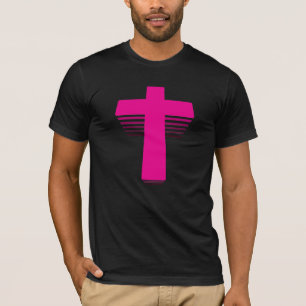 Camiseta cruz de Techno do estilo 80s