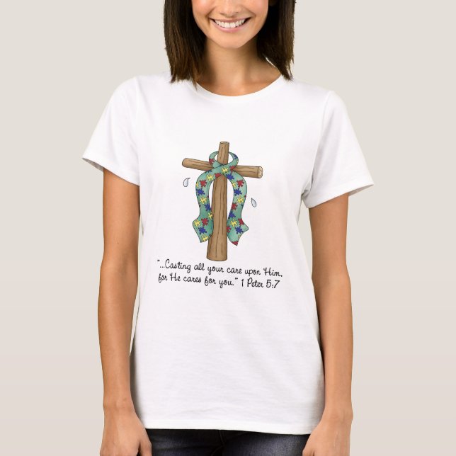 Camiseta Cruz do autismo (Frente)