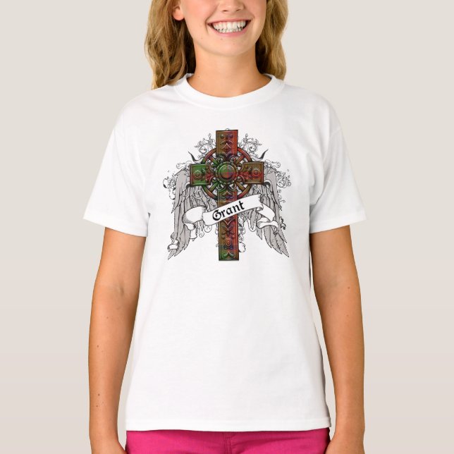 Camiseta Cruz do Tartan de Grant (Frente)