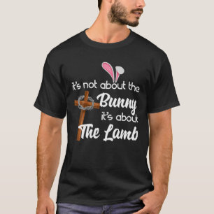 Camiseta Cruz é sobre Páscoa de Lamb, oferta cristã