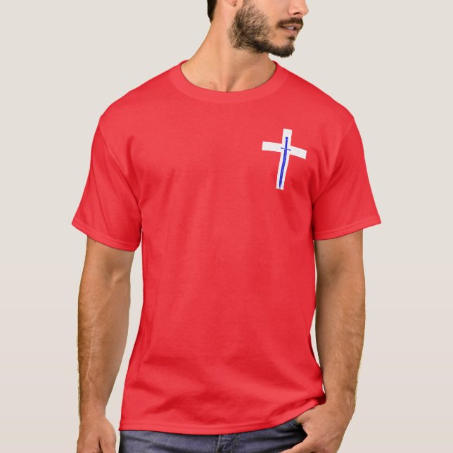 Camiseta Cruz & espada pequenas (Frente)