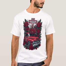 Camiseta Cruz gótica de tatuagem 6
