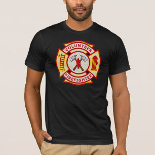 Camiseta Cruz maltesa do sapador-bombeiro voluntário