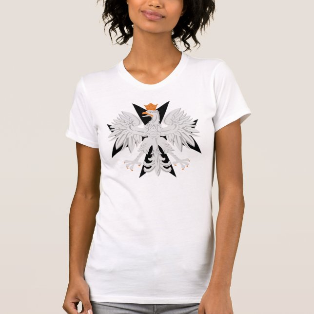 Camiseta Cruz maltesa polonesa de Eagle (Frente)